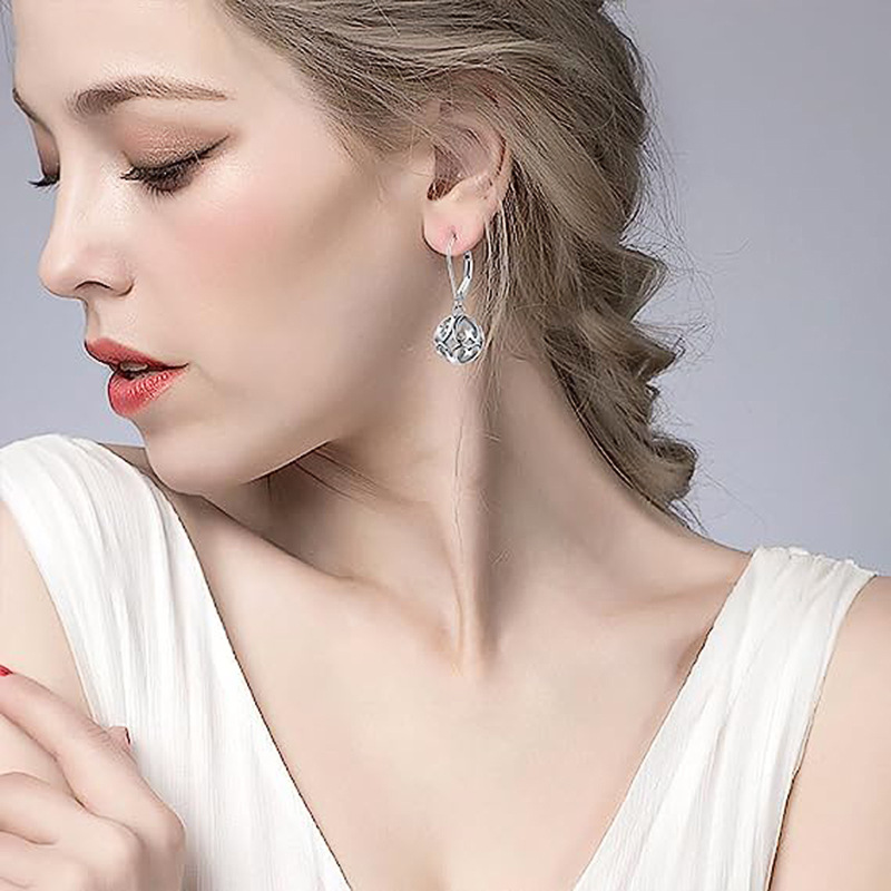 Exquisite Pastoral Geometric Hollow Drop Earrings For Women_voghion.com