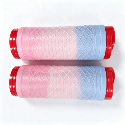 anti-slip wear-resistant brake grip — Motorcycle Handle Cover - mixed-color-grid-pattern-1-pair-of-handle-covers