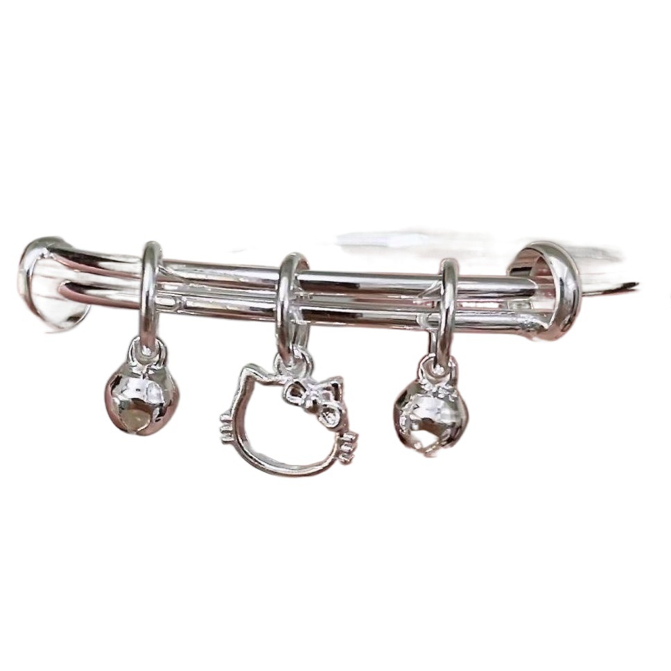 Nieuwe KT Cat Bell Kitty Hanger Kleine Populaire Beste Vriend en Vriendin Verjaardag Schattige Armband voor Vrouwen_voghion.com