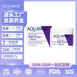 跨境神经酰胺晚霜透明质酸烟酰胺面部修护舒缓皮肤滋润夜用精华乳