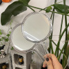 Handle, double-sided handheld mirror