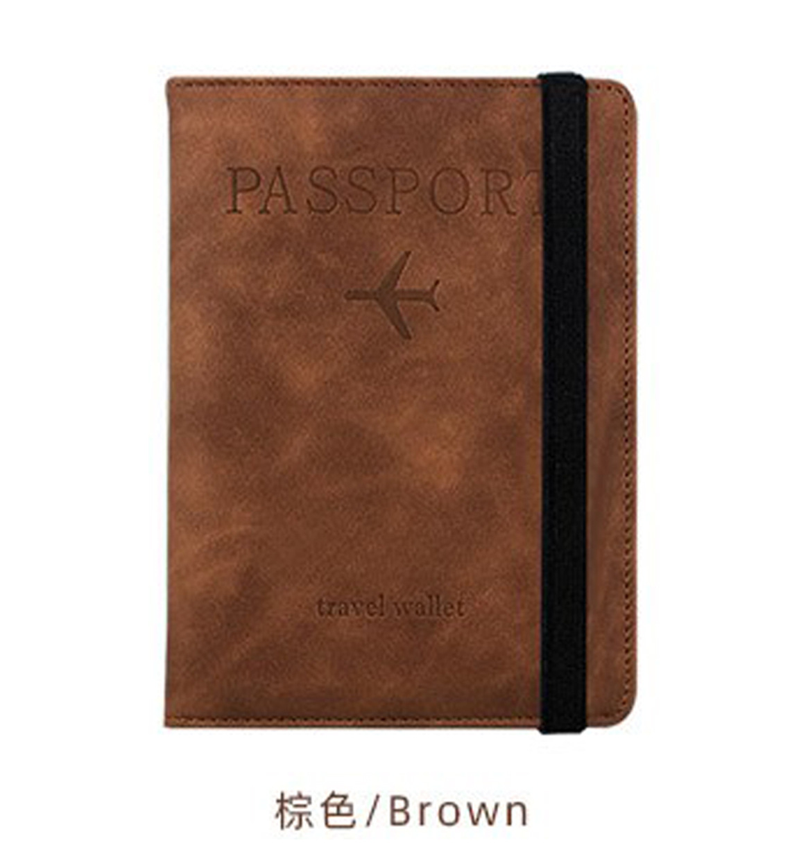 Cinta de cambio de color cepillo antirrobo pu pasaporte multi-gabinete multi-Bolsillo pasaporte certificado