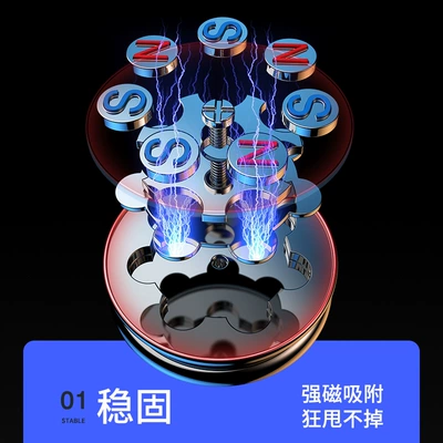 magnetic navigation silicone winding | Car phone holder