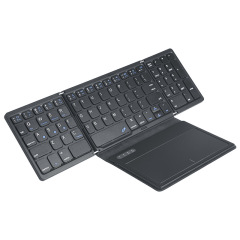 Qianye 超薄型ワイヤレス キーボード 60% off スタック大型タッチパッド Bluetooth キーボード タブレット PC サイレントで薄型
