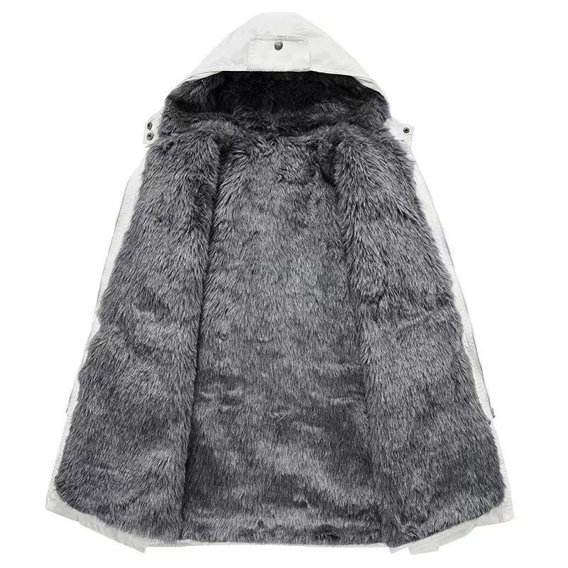 Зимняя подкладка, trench coat, длинная тёплая хлопковая куртка, корейский стиль