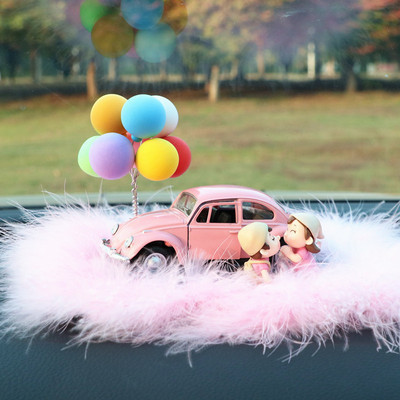 Pareja de adornos creativos para automóviles femeninos lindos accesorios para automóviles panel de instrumentos decoración de control central perfume para automóviles productos de aromaterapia
