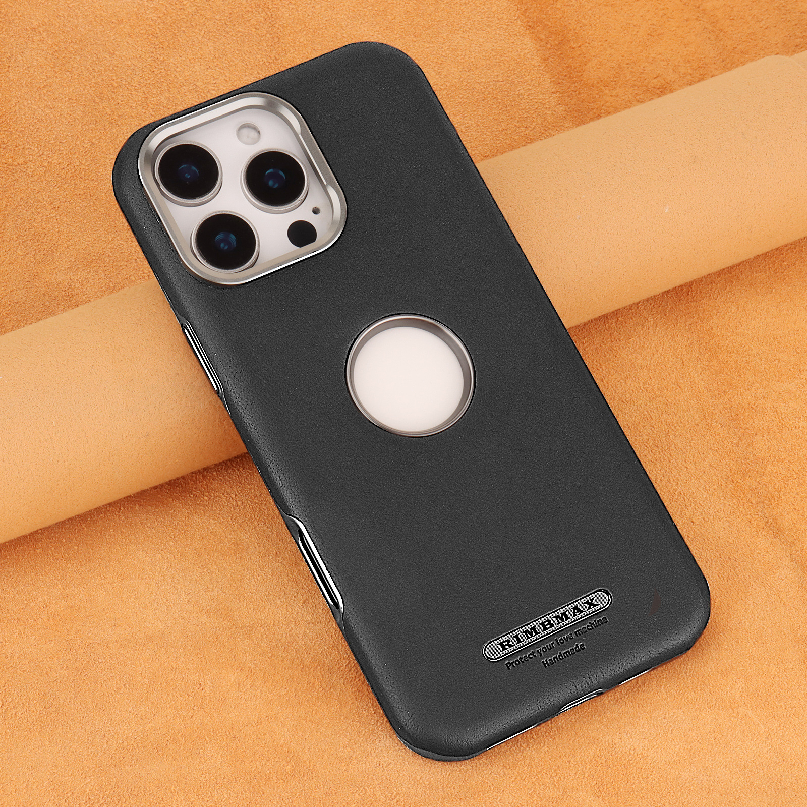 Ốp lưng da từ tính chống rơi cho iPhone 16 Pro Max, 15, 14 họa tiết sáp dầu cao cấp — màu đen quý phái, quý ông màu xanh, Màu nâu thanh lịch, nâu mocha chi tiết 11