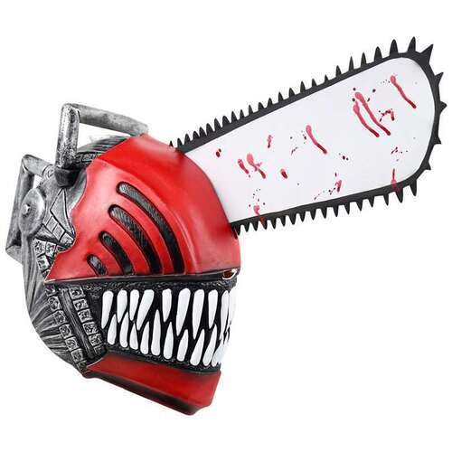 Chainsaw Man Pochita mask Halloween horror role-playing secret room props latex cos electric mask