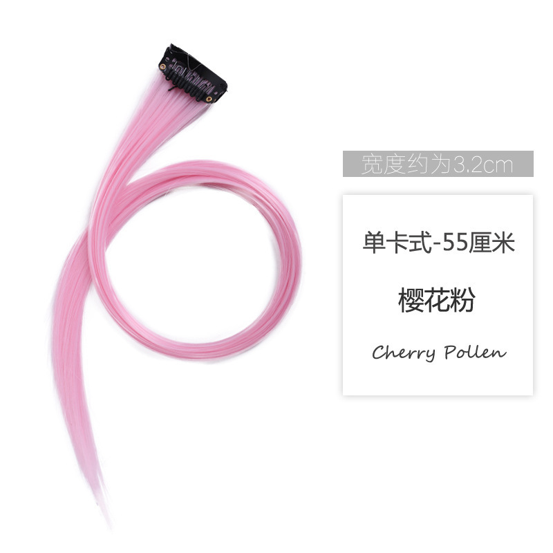 Pelucina de color pelucina extensión de cabello colgante oreja pelucina de teñido de cabello simulado pelucina de blanqueo pelucina de seda de alta temperatura pelucina de cabello recta