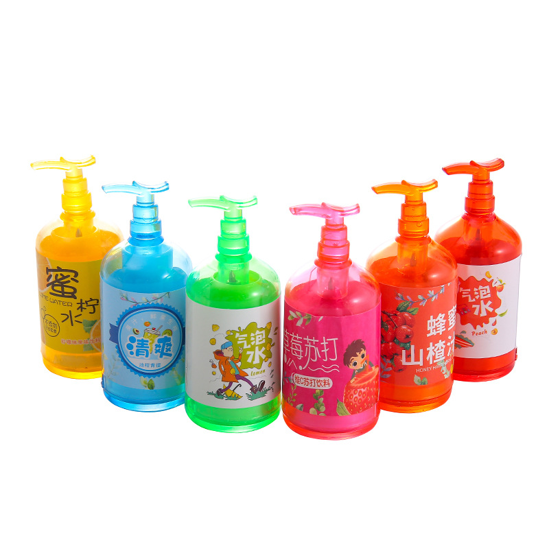 Tarro de bebida de dibujos animados bolígrafo telescópico papelería linda estudiante premio regalo al por mayor creativo desinfectante de manos bolígrafo