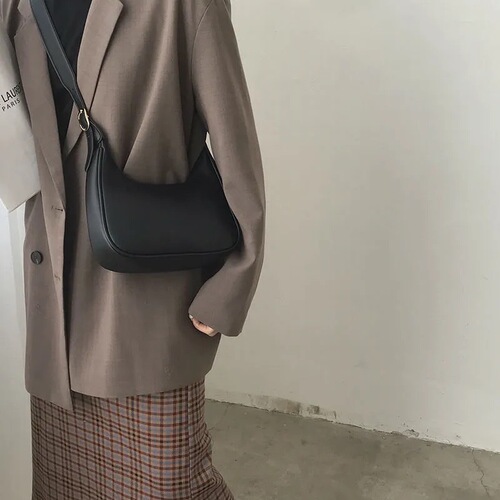 Bags for women retro armpit large capacity 2024 simple versatile handbag crescent shoulder crossbody dumpling bag women's trendy