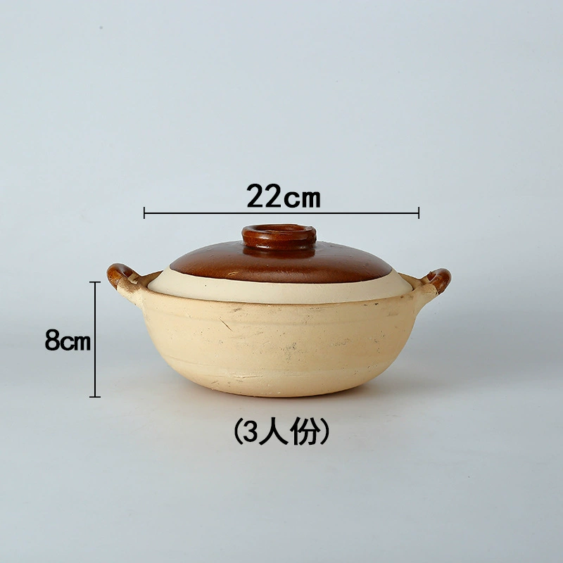Оригинальная храмовая кастрюля с крышкой Pot Pot Potal Rice Rice Rice Tradition Traditional Infinitive Pot Cooker Желтая курица рис Cascus Кашка каша Отель Профессиональная кастрюля
