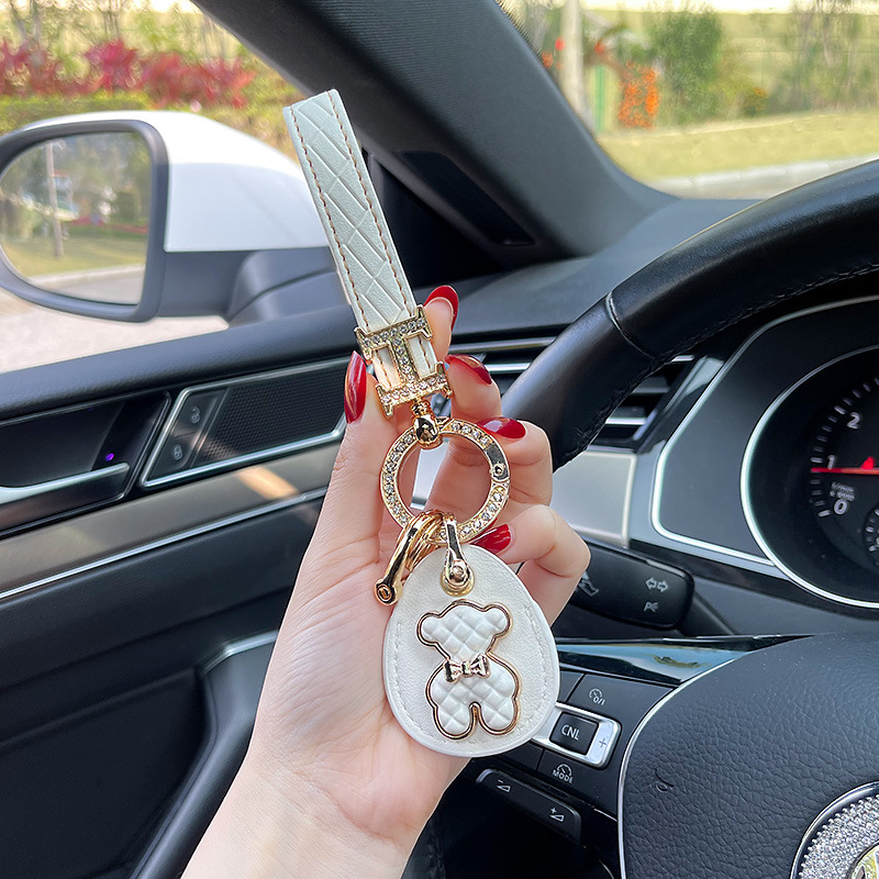 新款汽车锁匙扣马蹄扣钥匙挂件防丢小车钥匙扣女卡通车钥扣钥匙环