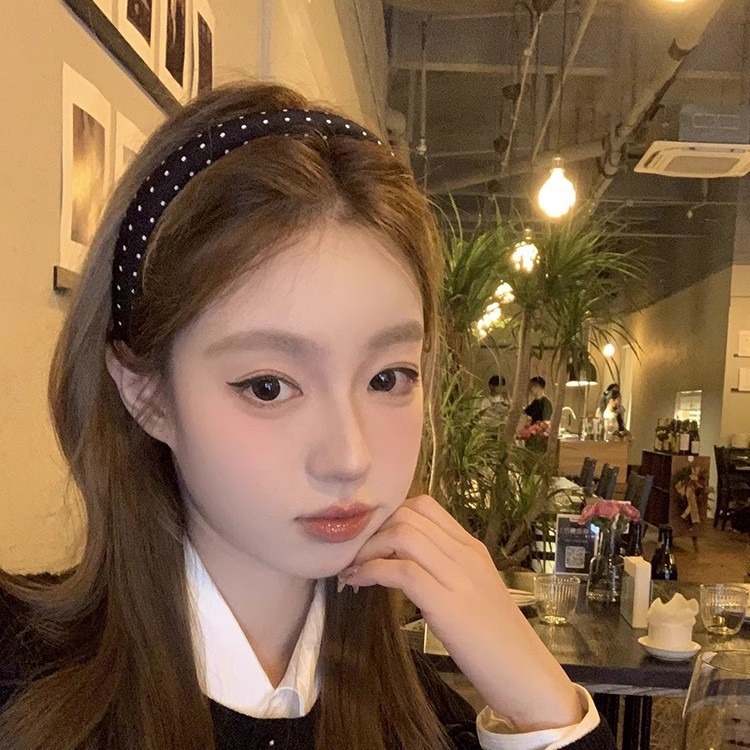 Orgullosa 1000 ondas de dorado estilo francés de mujer cráneo alto borde amplio de presión de cabello clip de cabeza