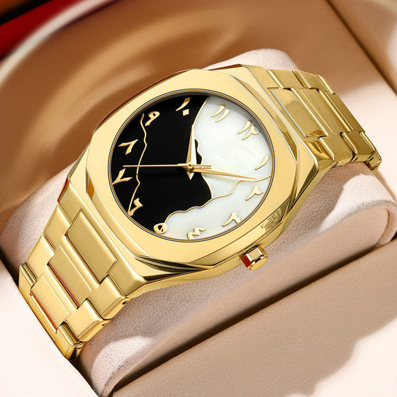 Cross-border hot selling business men's watch simple fashion trend steel band quartz watch wholesale