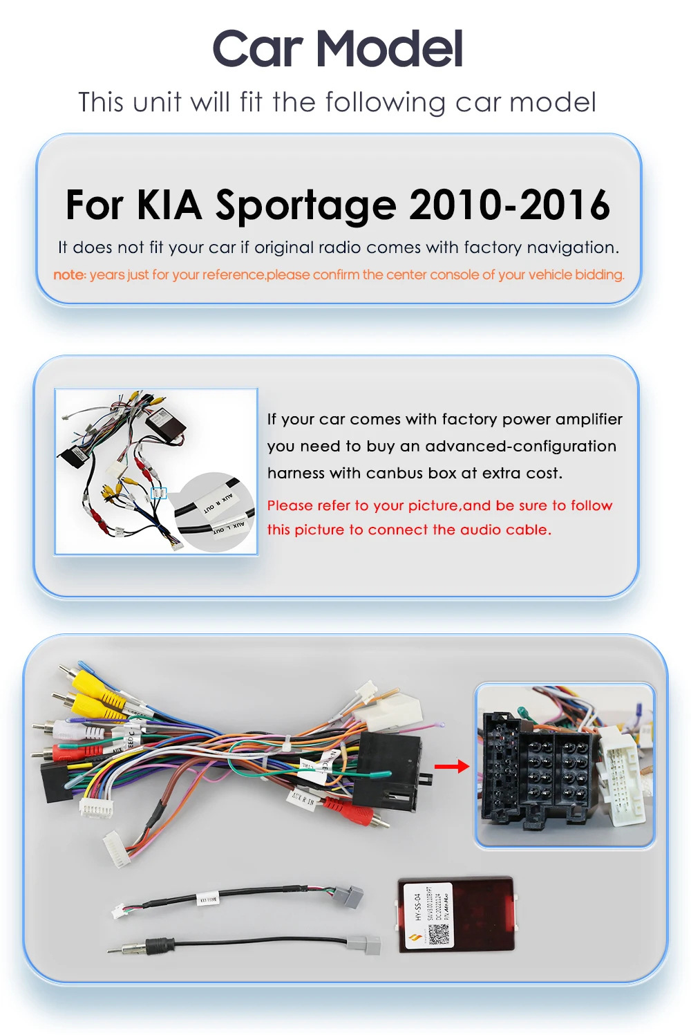 Cross-border is suitable for 11-16 Kia Smart Running Sportage Android Large Screen Reversing Image Car GPS Navigation