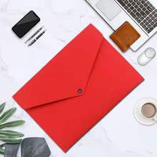 厂家批发元旦毛毡文件袋手提a4资料包商务会议按扣档案袋加厚帆布