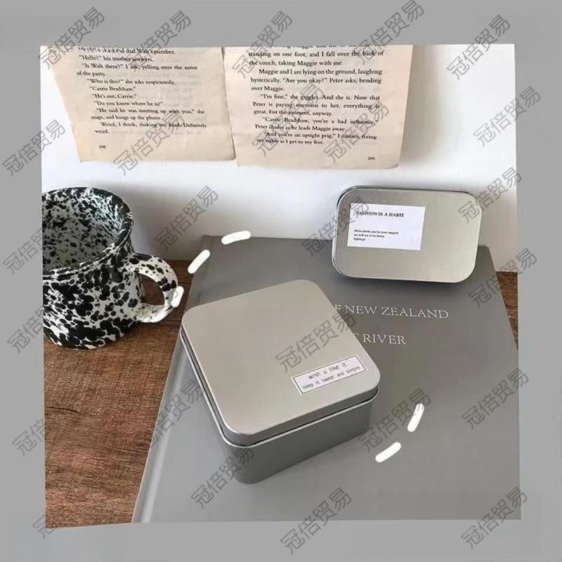 马铁口铁盒收藏周边卡片耳机铁盒盒中秋月包装盒马口铁凹凸印logo