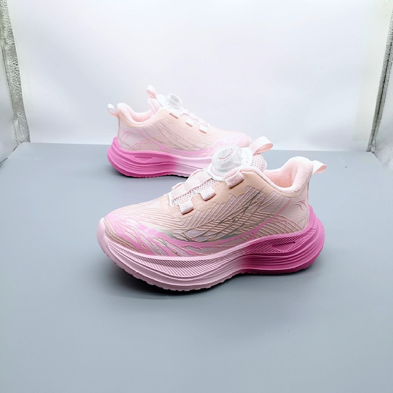 32-37 zapatos deportivos de algodón para niños, zapatos de correr para niños, zapatos de cuero ligeros para niños, zapatos giratorios