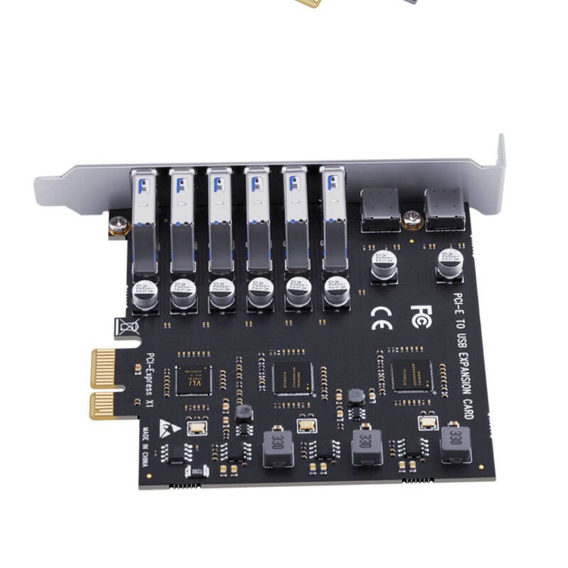 USB3.2拡張カード8ポートアダプタpci-e変換USB3.2 typeデスクトップUSB3.2拡張カード4ポート|undefined