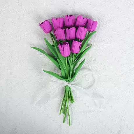 Purple lily of the valley tulips