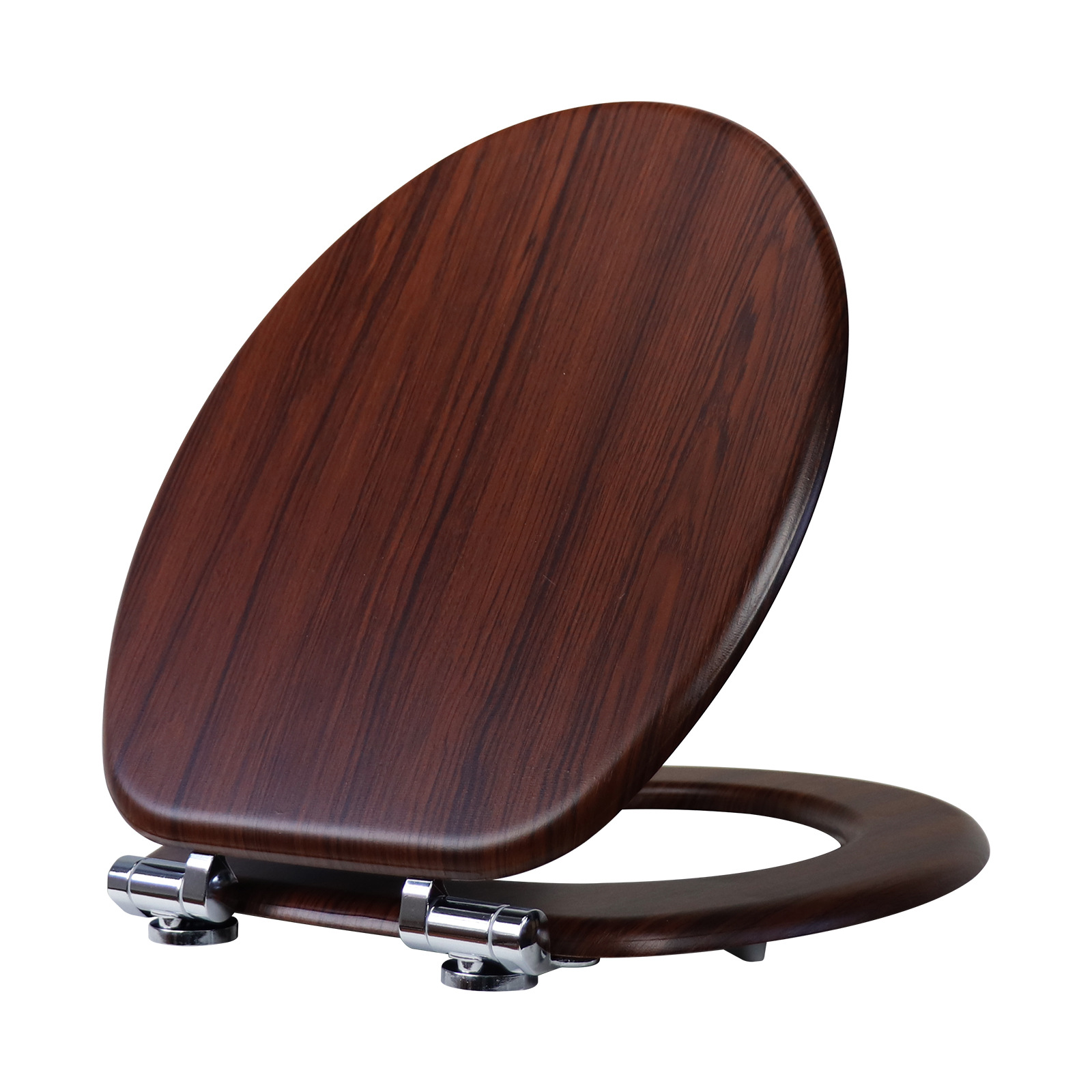 Fábrica directa tablero de densidad madera MDF cubierta de inodoro pvc pegado con patrón de madera caída lenta