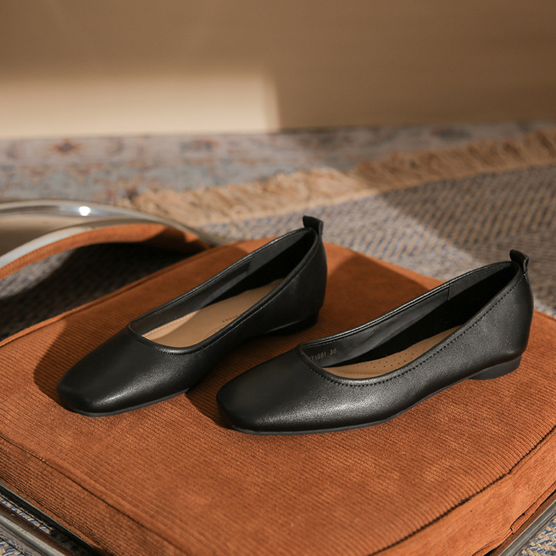 1881 Fashion Lässige Damen-Slipper mit eckiger Zehenpartie, schlicht, elegant, bequem und vielseitig – ideal für den Arbeitsalltag._voghion.com