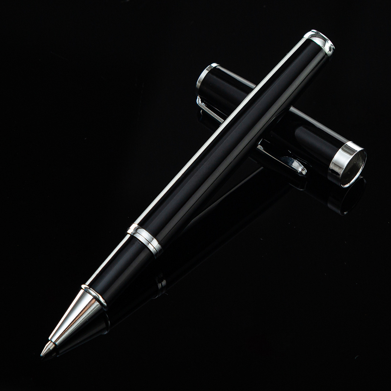 Pluma de firma de metal en stock al por mayor Logotipo de impresión de oro multicolor Shell Gel Pen pluma de metal titular de la pluma de regalo