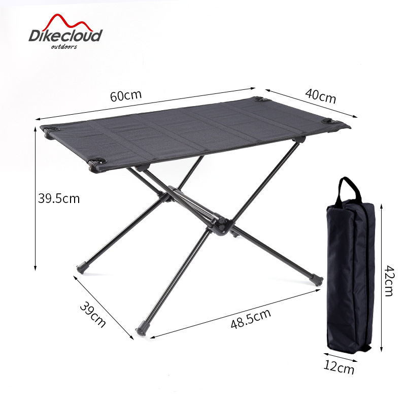 Aleación de aluminio mesa plegable y silla taburete barbacoa al aire libre camping picnic al aire libre Mesa portátil súper ligero mesa plegable