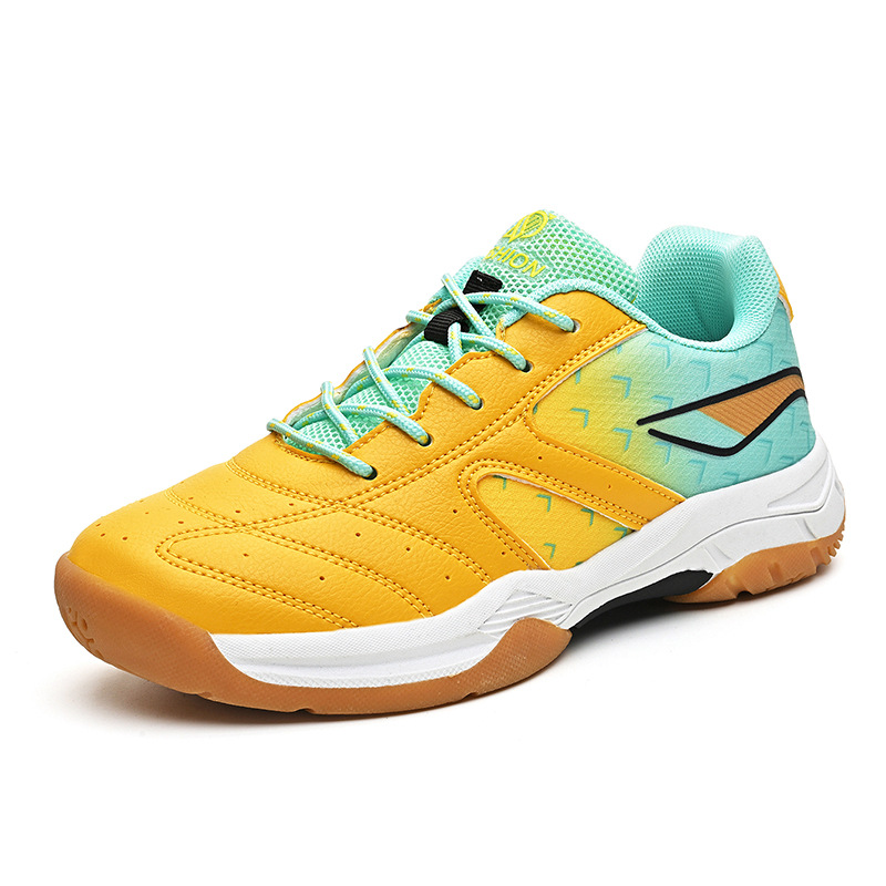 Nuevos zapatos de bádminton profesionales transfronterizos para niños y niñas zapatos de entrenamiento antideslizantes para competiciones deportivas al aire libre
