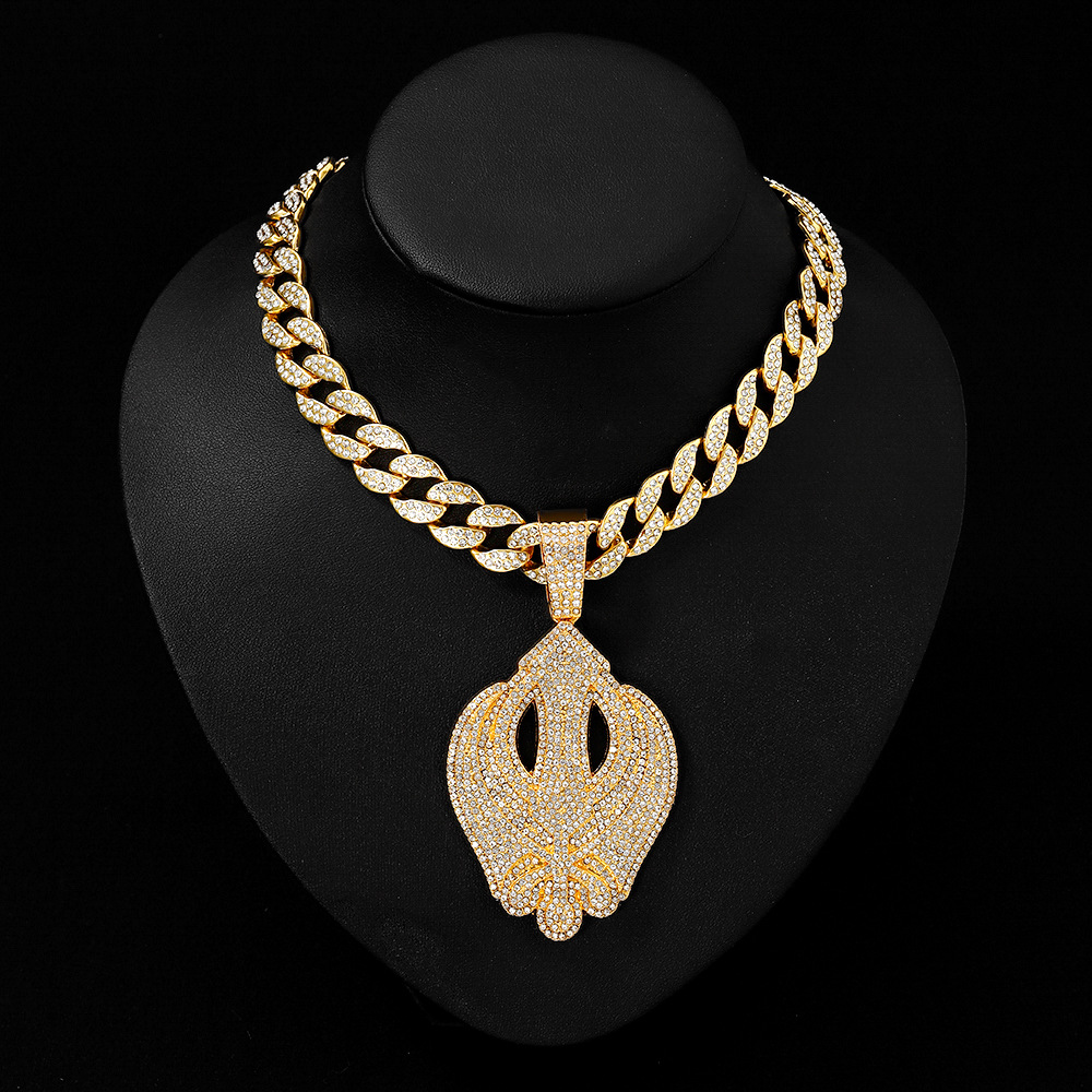 Colgante de oro + collar (18 pulgadas)