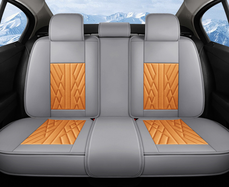 New Napapi Car Cushion Leather Four Seasons Universal Breathable All-inclusive Seat Cover Cross-border Amazon tume Wholesale