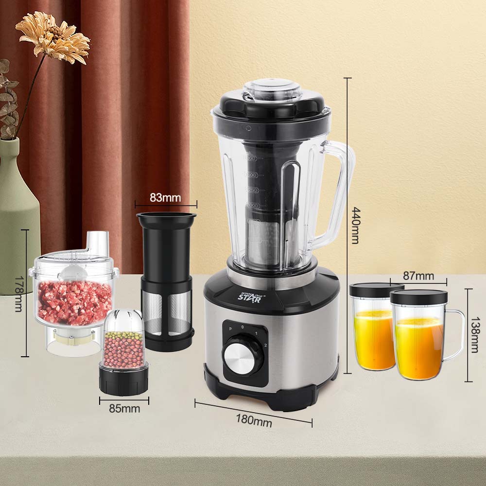 Winningstar cross-border 1.8L cuchillo de seis hojas acero inoxidable multifunción máquina de cocción de rotura de paredes exprimidor seis en uno