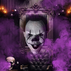 ハロウィン新作コスチュームピエロ復活PVCマスク、メーカー直販、海外貿易専用、アマゾン越境販売専用