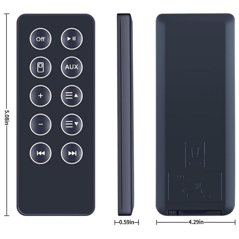 Suitable for Bose Bluetooth speaker remote control, Bose SoundDock 10 SD10 series 1, 2, 3 generations Suitable for Bose Bluetooth speaker remote control, Bose SoundDock 10 SD10 series 1, 2, 3 generations