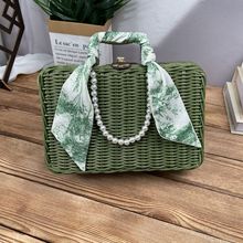 仿藤编礼盒手提箱收纳编织箱伴手礼品包装藤箱婚礼藤编箱端午礼盒