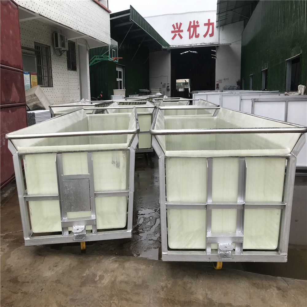 厂家出货2950*2800玻璃钢推布车 纤维钢推车印染厂推车