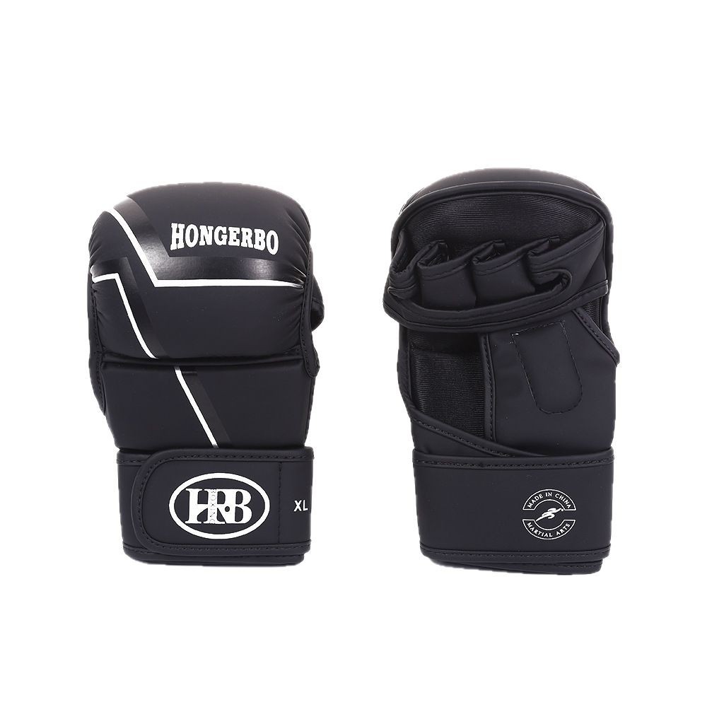 Guantes de medio dedo MMA al por mayor de fábrica, pan de boxeo para adultos y niños, guantes de boxeo, lucha, Sanda, protección de cinco dedos