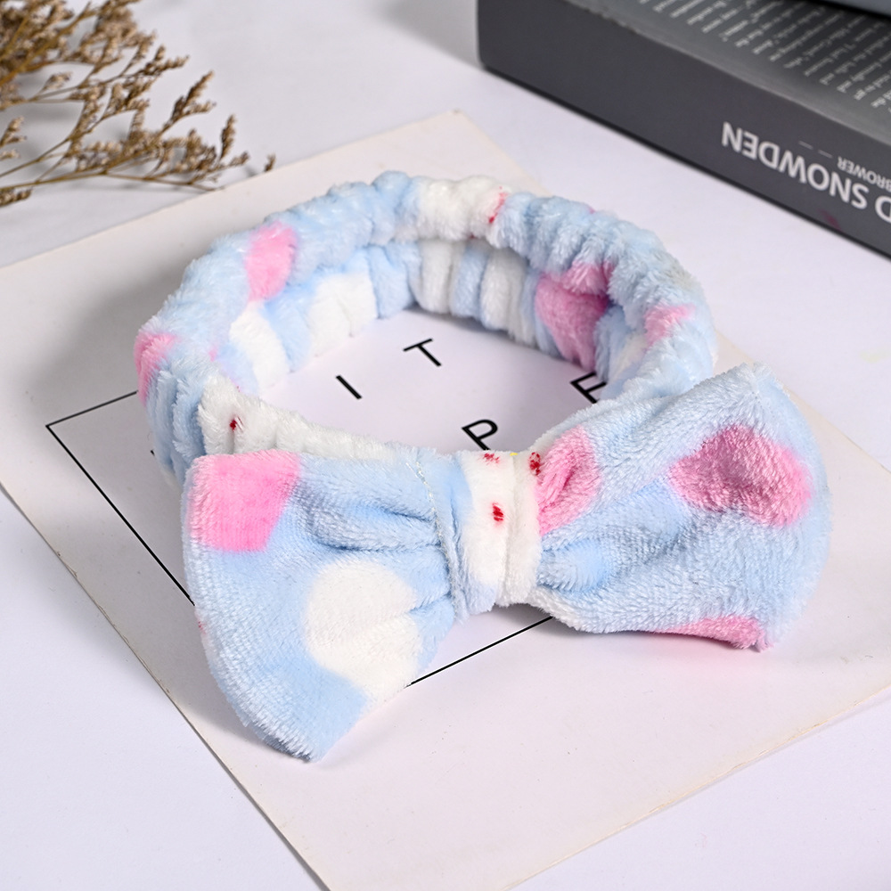 Transfronterizo lindo arco grande cinturón de pelo femenino versión coreana de lavado banda de pelo toallitas con diadema de Corea del Sur