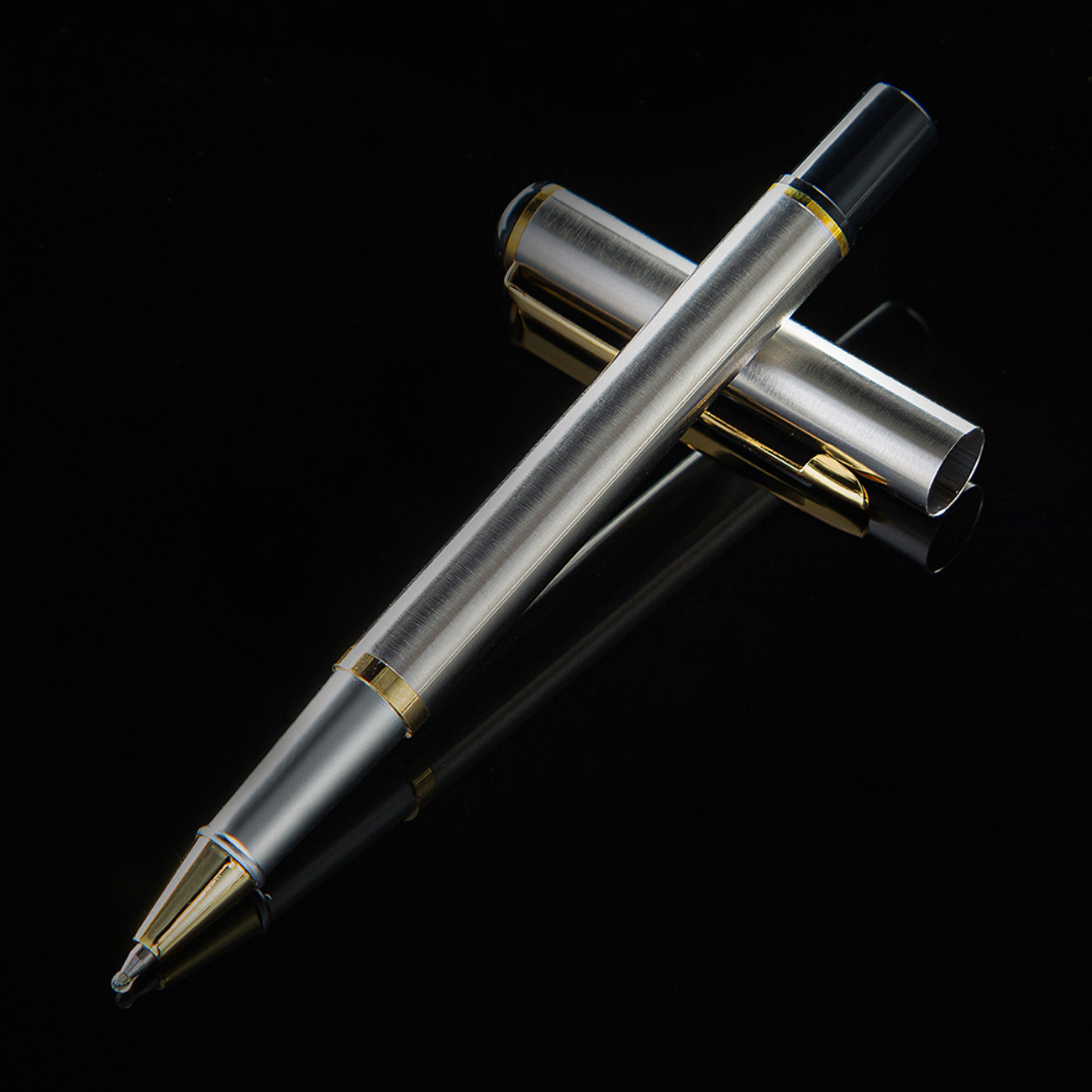 Pluma de firma de metal comercial mayorista regalos de oficina bolígrafo logotipo publicitario bolígrafo suministro spot