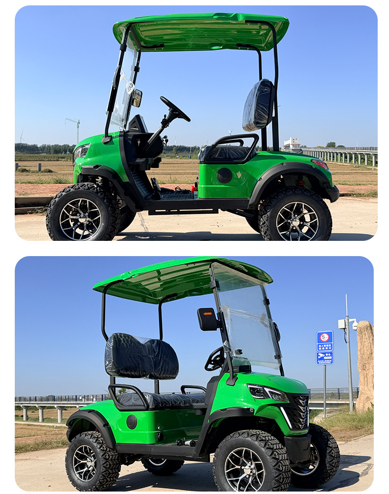 New Electric Golf Cart Scenic Park Sightseeing Vehicle Shuttle Bus 2-Seater Four-Wheel Sightseeing Vehicle