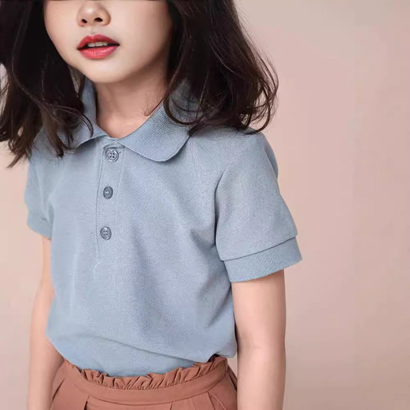 Infants 0-12 years old POLO shirt cotton stretch pearl cotton stand collar lapel polo shirt summer breathable 100% cotton Infants 0-12 years old POLO shirt cotton stretch pearl cotton stand collar lapel polo shirt summer breathable 100% cotton