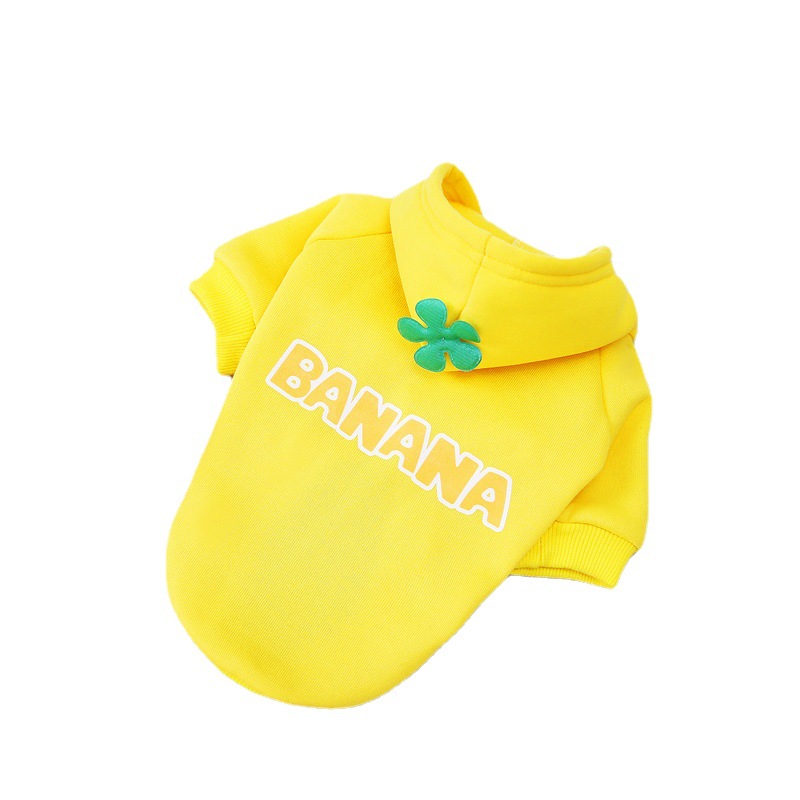 Ropa para mascotas ropa para perros suéter de dos piernas gato cachorro ropa para mascotas ropa de otoño e invierno 22 suéter de frutas casual
