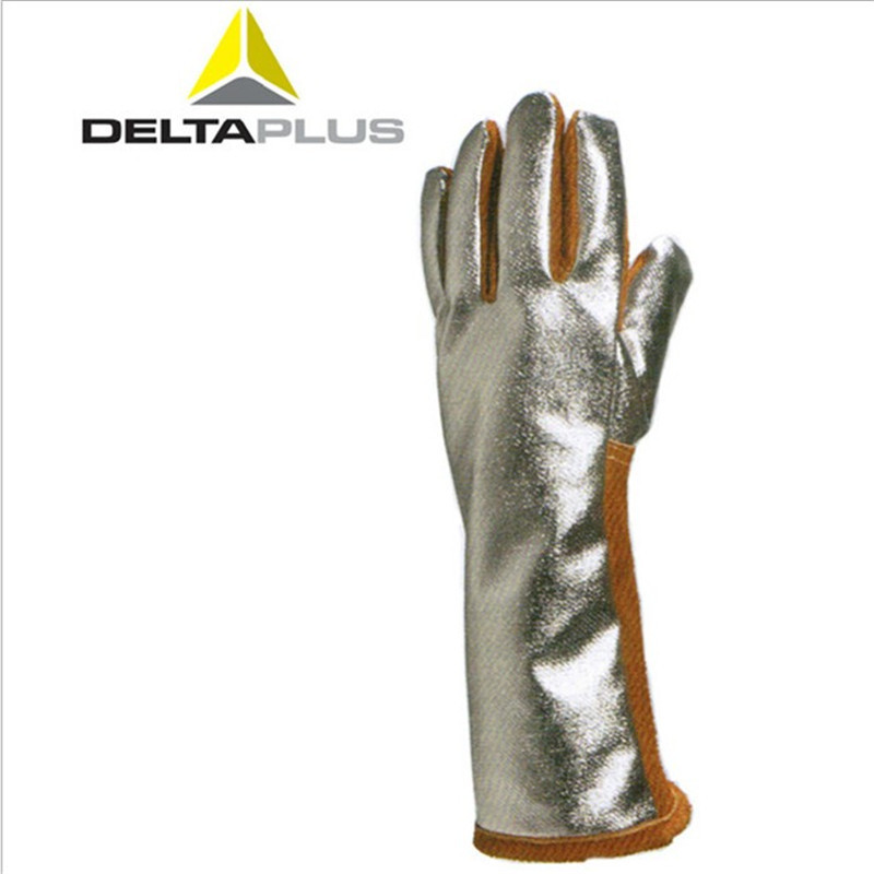Delta TERK400 guantes de aislamiento térmico a prueba de salpicaduras metálicas 205401 205400 guantes de protección laboral chapados en aluminio