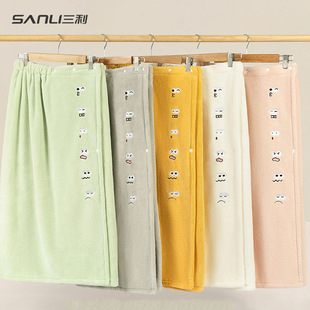 [Bath Skirt Dry Hair Hat Hair Band Combination] Sanli Towel Tube Top Bath Skirt Shower Cap Cross-border Amazon Large Bath Towel