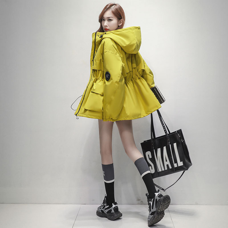 High-Quality Trendy Outdoor Waterproof Jacket for Men and Women, Spring and Autumn Personalized Loose Hooded Workwear Trench Coat