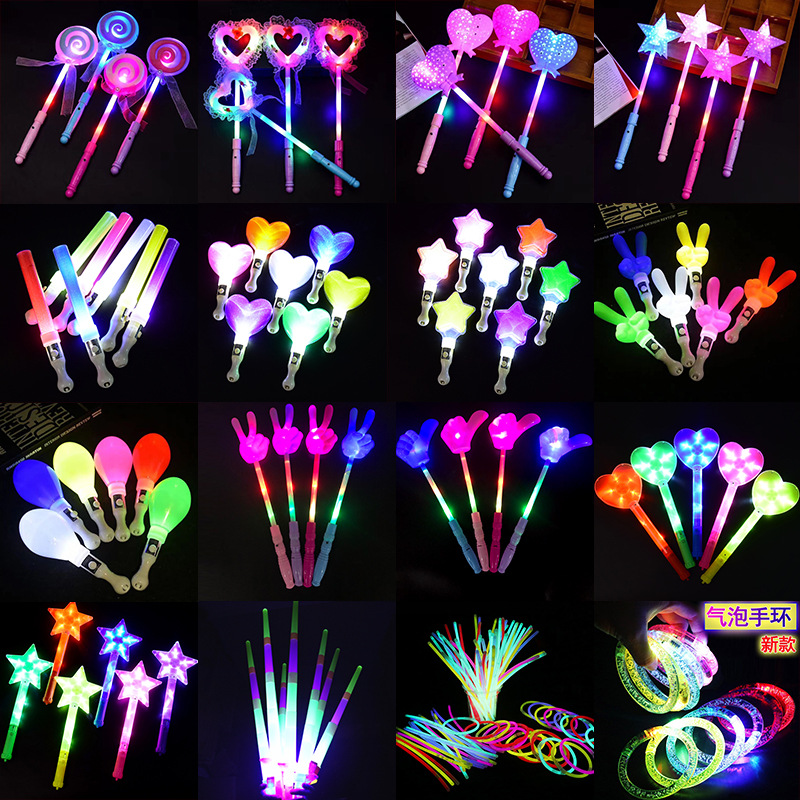 Fabricante mayorista fiesta LED pentagonal palo luminoso palo de amor flash palo de concierto de apoyo palo de apoyo