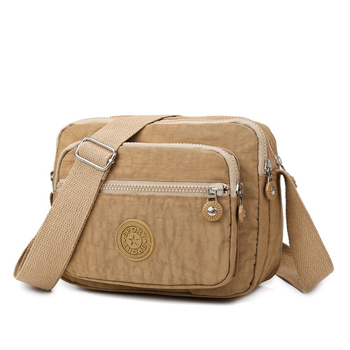 New Oxford Cloth Single-Shoulder Women's Bag Large Capacity Simple Water-Proof Crossbody Bag Lightweight Casual Wide Shoulder Strap Small Square Bag