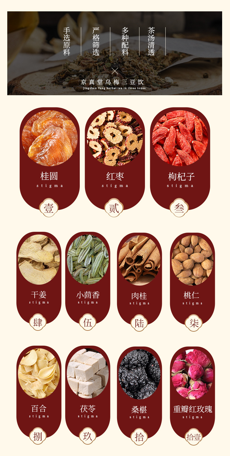 Longan red dates wolfberry ginger tea _03 jpg