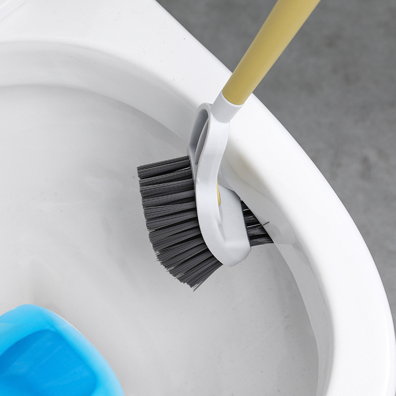 Double-sided Toilet Brush For Home Use, Bathroom Brush, No Dead Angle Cleaning Set, Extended Handle, Does Not Dirty_voghion.com